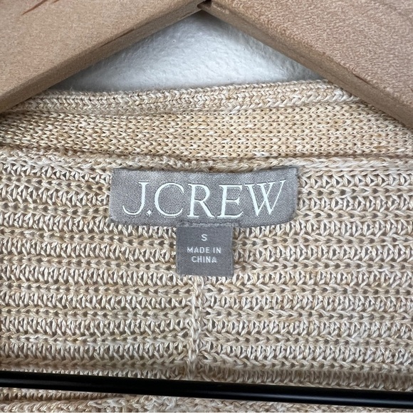 J. Crew Relaxed Cotton Linen Blend Cardigan Sweater - Picture 4 of 6